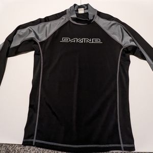 Dakine Black and Gray Long-Sleeve Performance Rash Guard